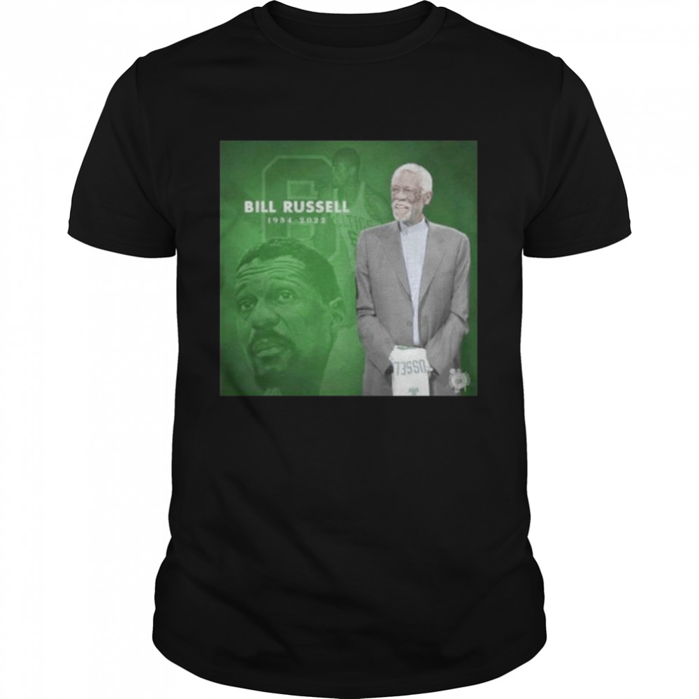 Bill Russell 1934 2022 Boston Celtics poster shirt