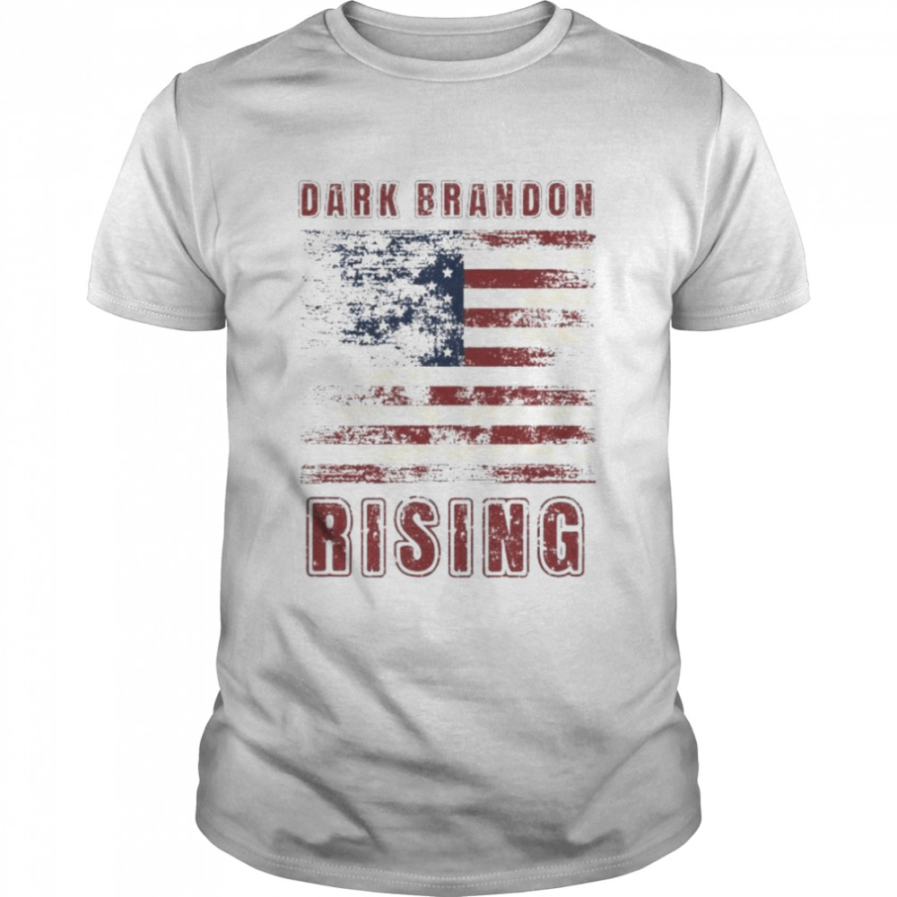 Dark brandon rising joe biden American flag shirt