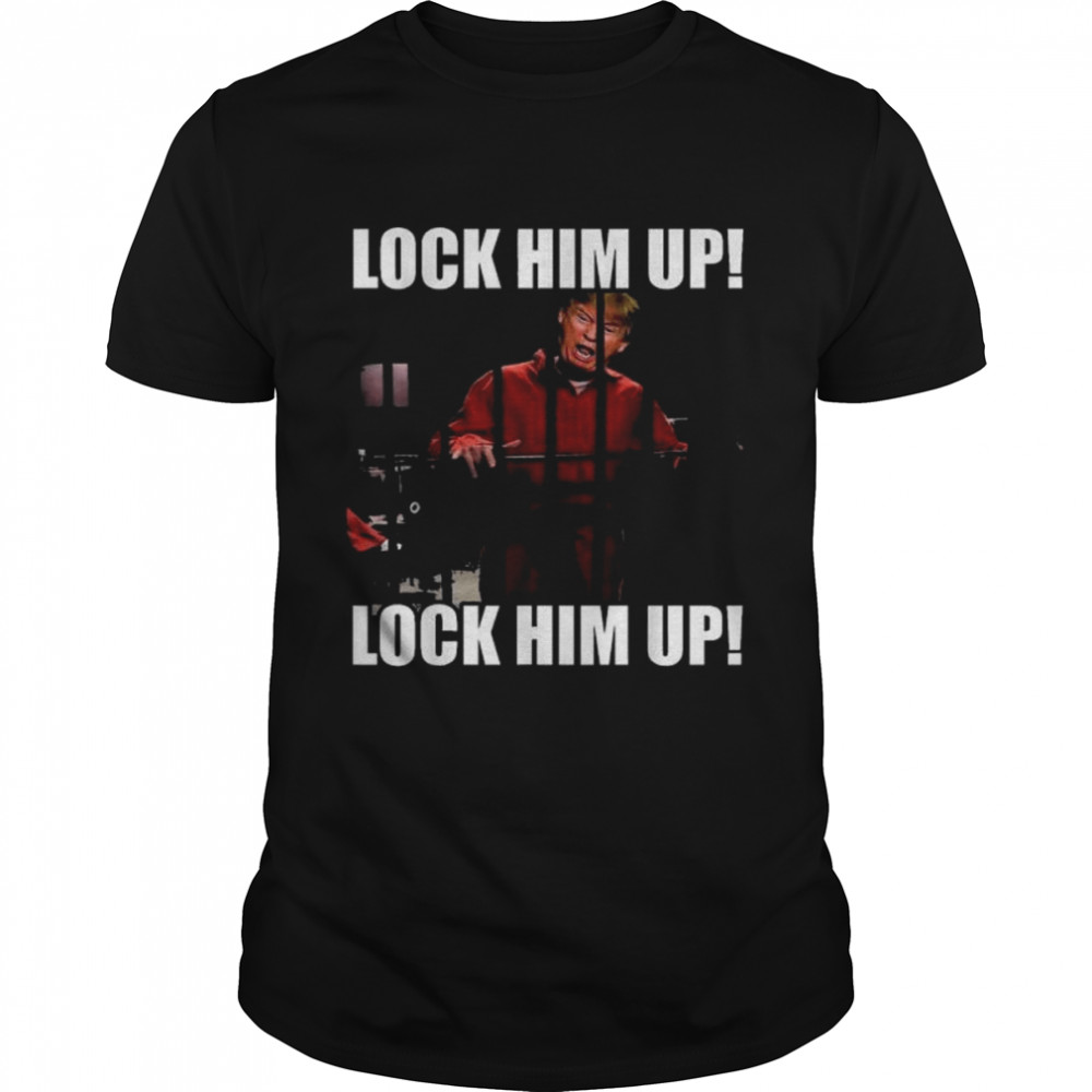 lock him up Trump orange jumpsuit shirts