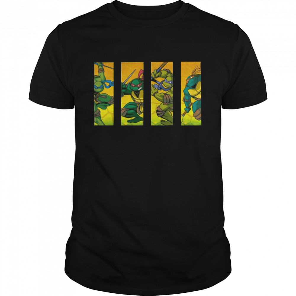 Yellow Design Ninja Teenage Mutant Ninja Turtles Tmnt shirt