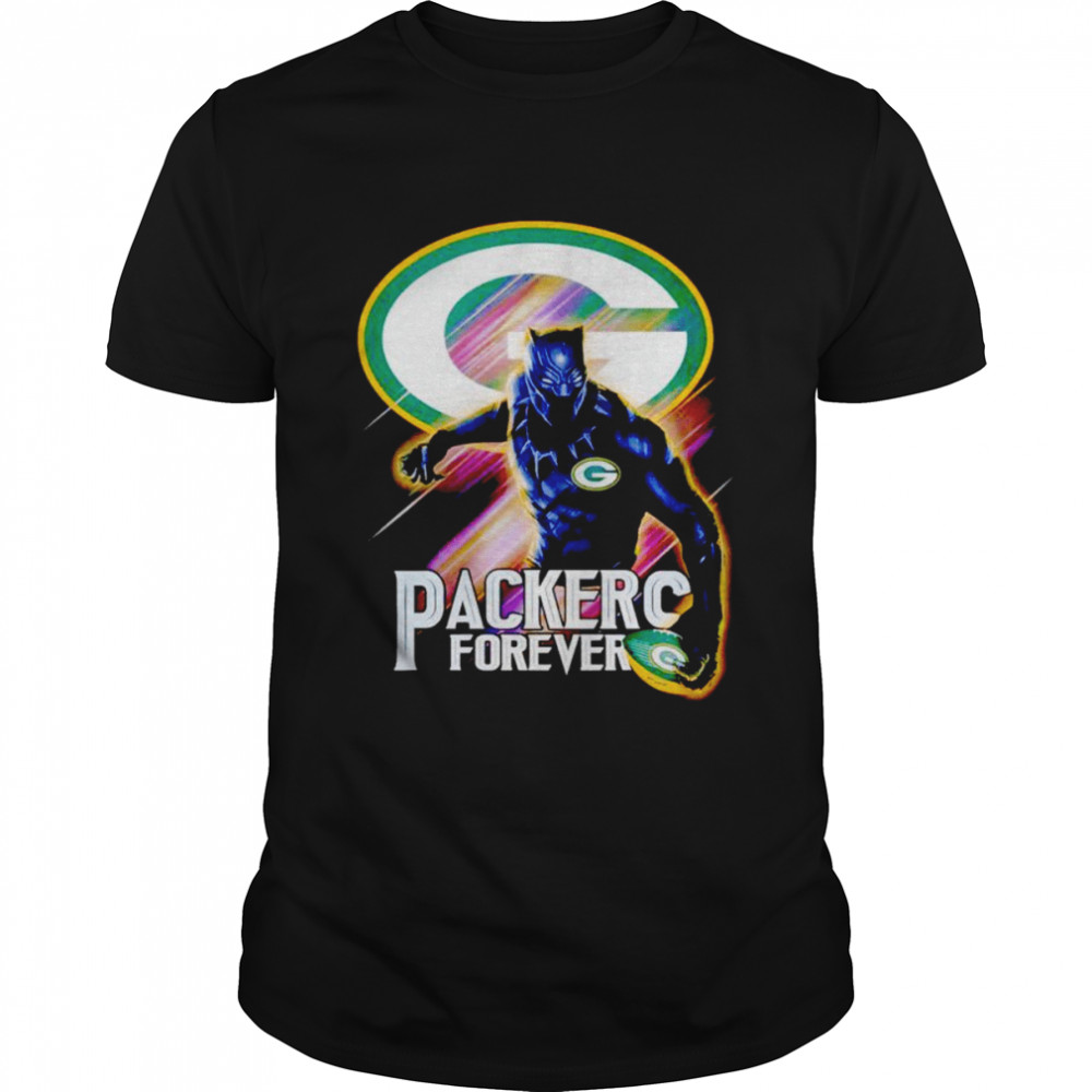 Black Panther Packer forever Green Bay Packers shirt