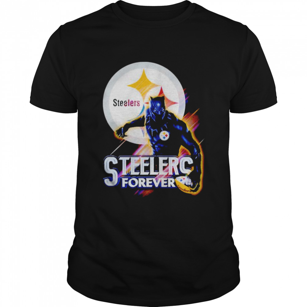 Black Panther Steelers forever Pittsburgh Steelers shirt