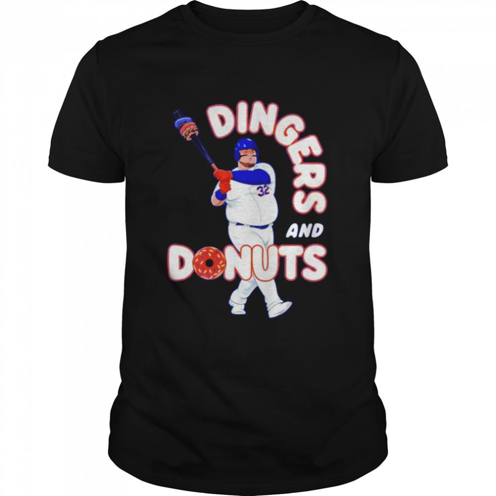 Dingers and donuts baseball shirt