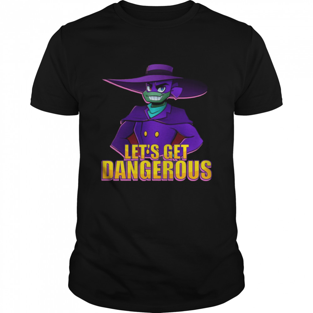 Let’s Get Dangerous Darkwing Donnie ROTTNMT shirt Classic Men's T-shirt