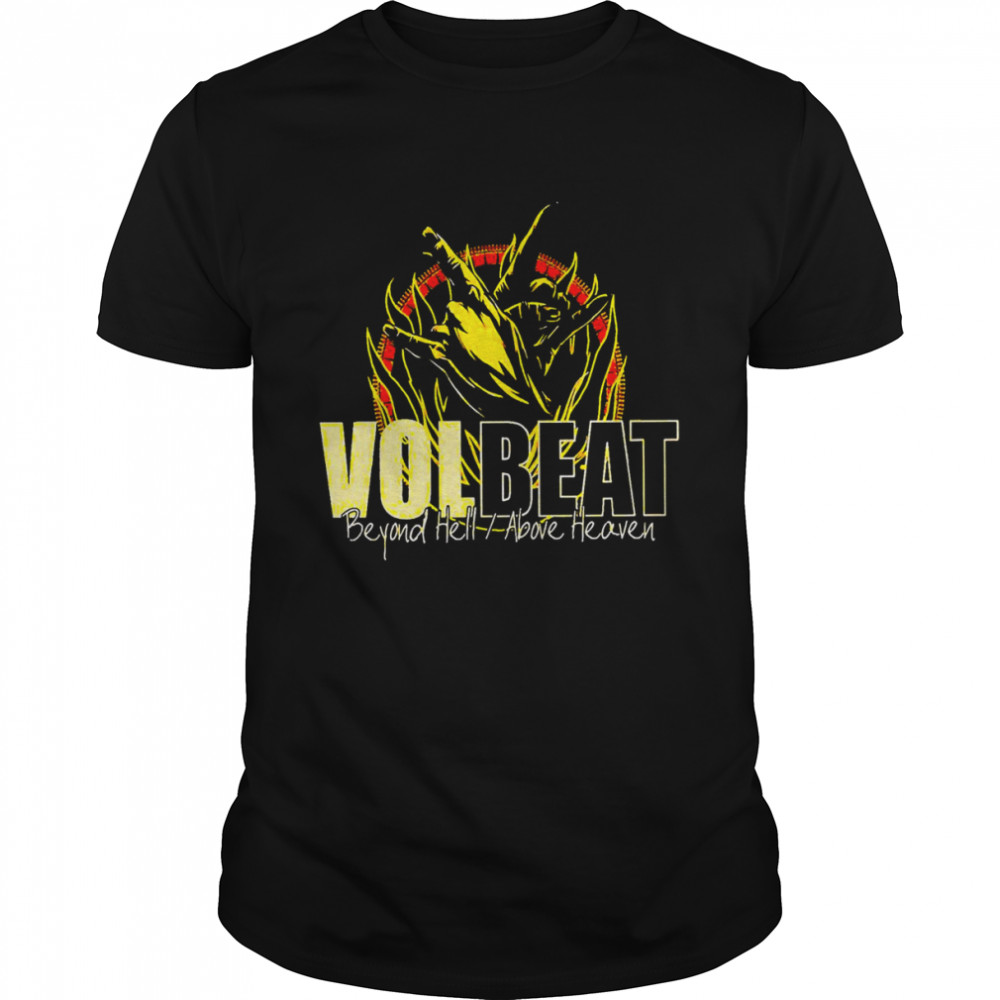 Illustration Of Vintage Volbeat Band shirts