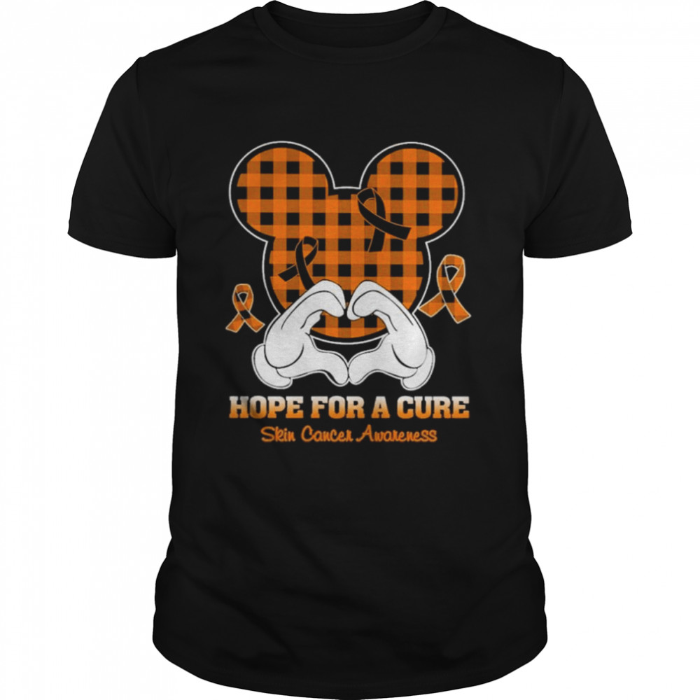 Mickey mouse Hope for a Cure Skin Cancer Awareness shirts