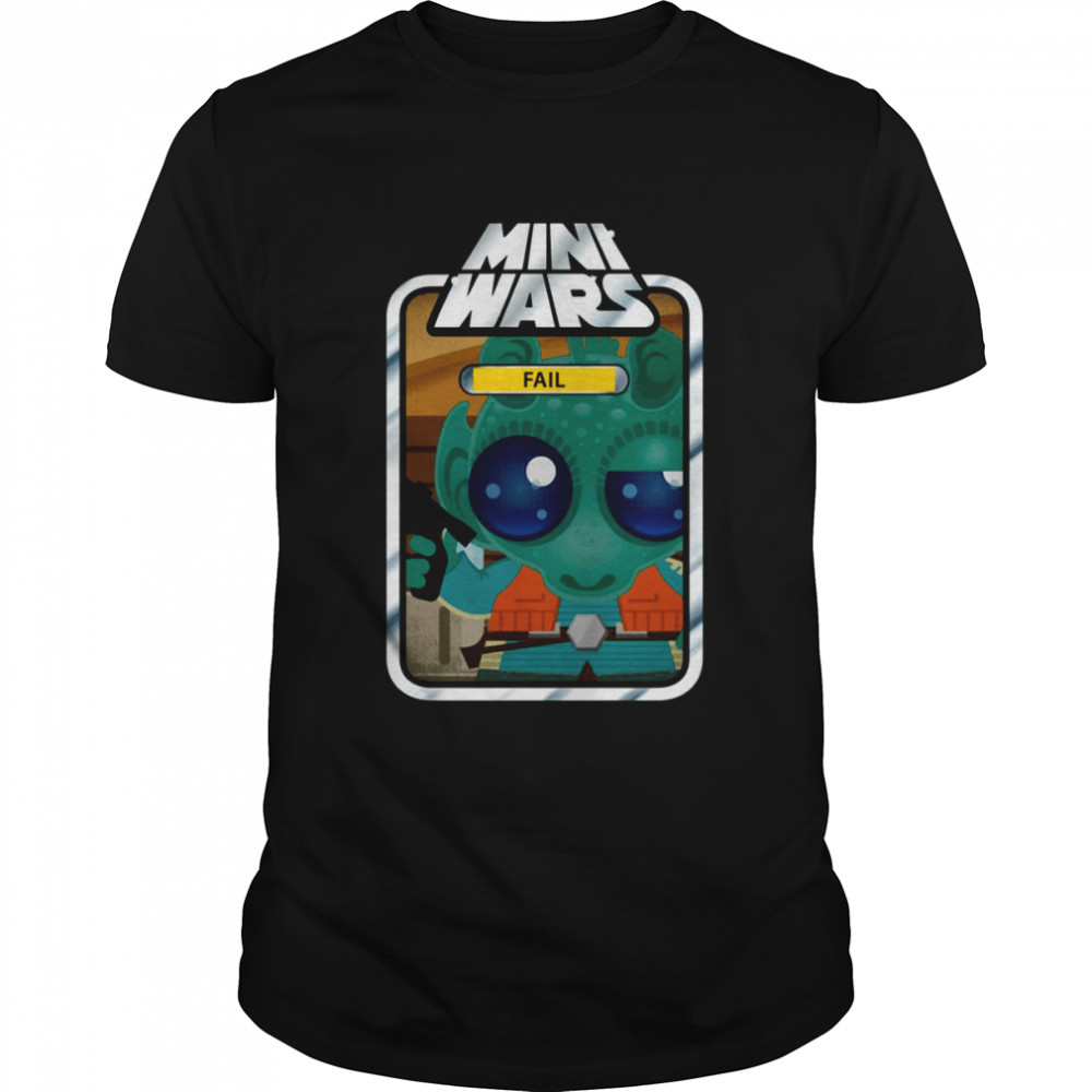 Mini Wars Fail Art Card Greedo Star Wars shirt Classic Men's T-shirt