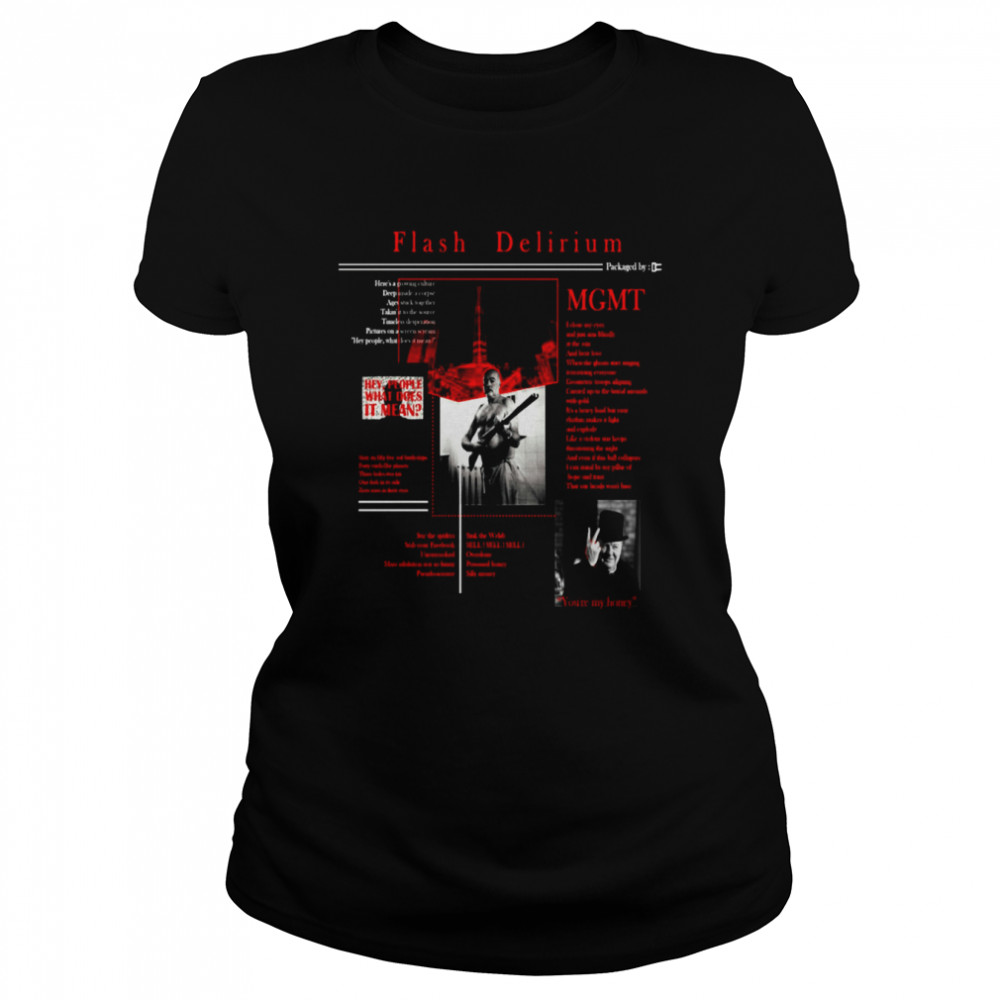 Flash Delirium MGMT Band shirt Classic Women's T-shirt