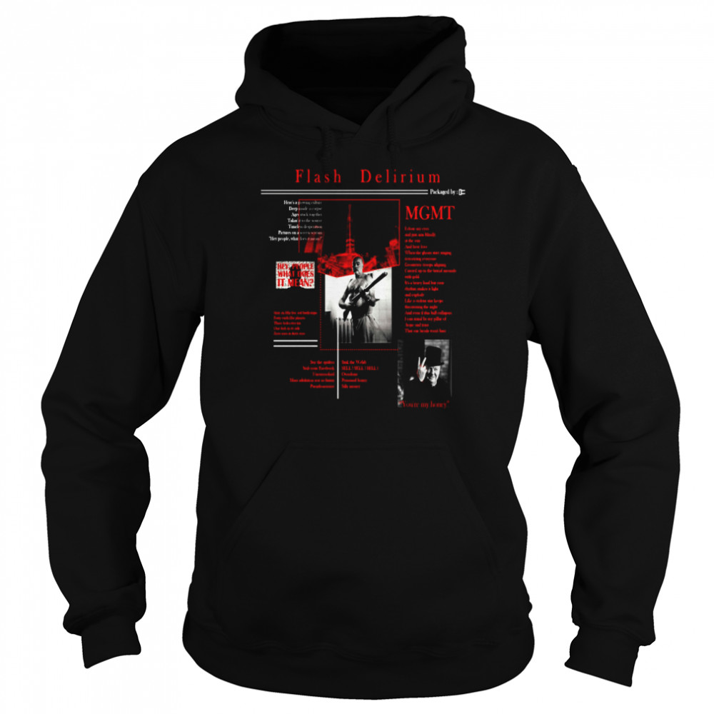 Flash Delirium MGMT Band shirt Unisex Hoodie