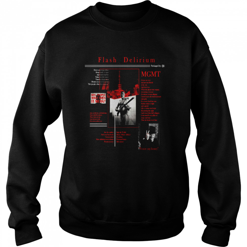 Flash Delirium MGMT Band shirt Unisex Sweatshirt