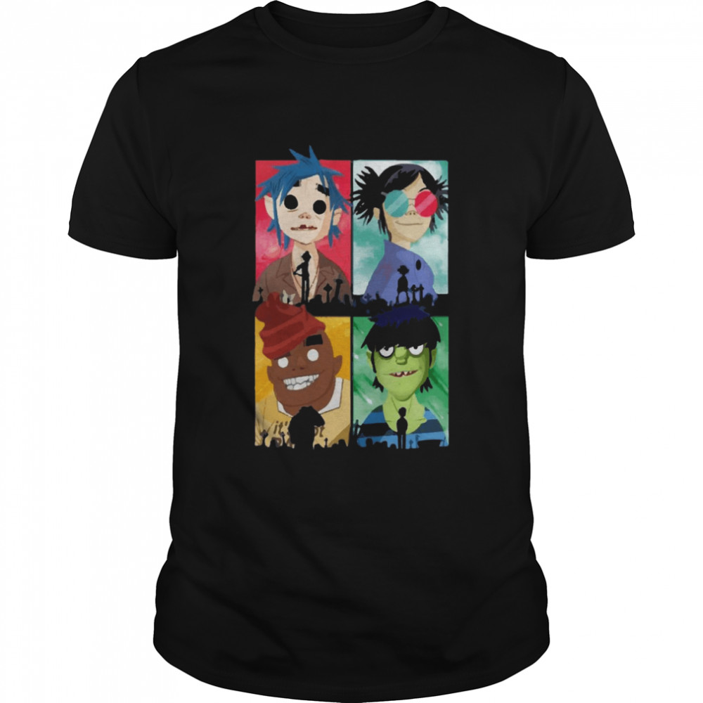 Four Members Of Family Gorillaz shirt