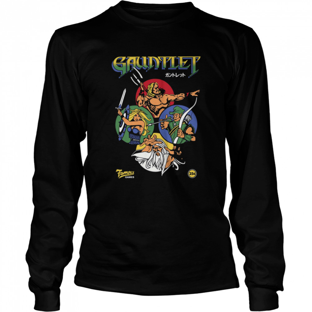 Gauntlet Retro Vintage Arcade Gaming Premium Halloween shirt Long Sleeved T-shirt