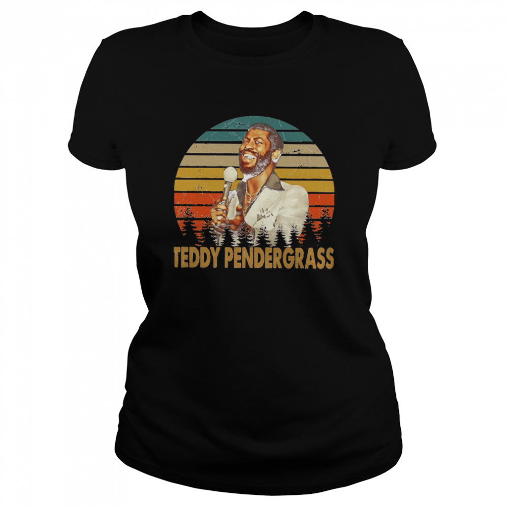 Graphic Color Man Singer Teddy Pendergrass shirt Classic Women's T-shirt