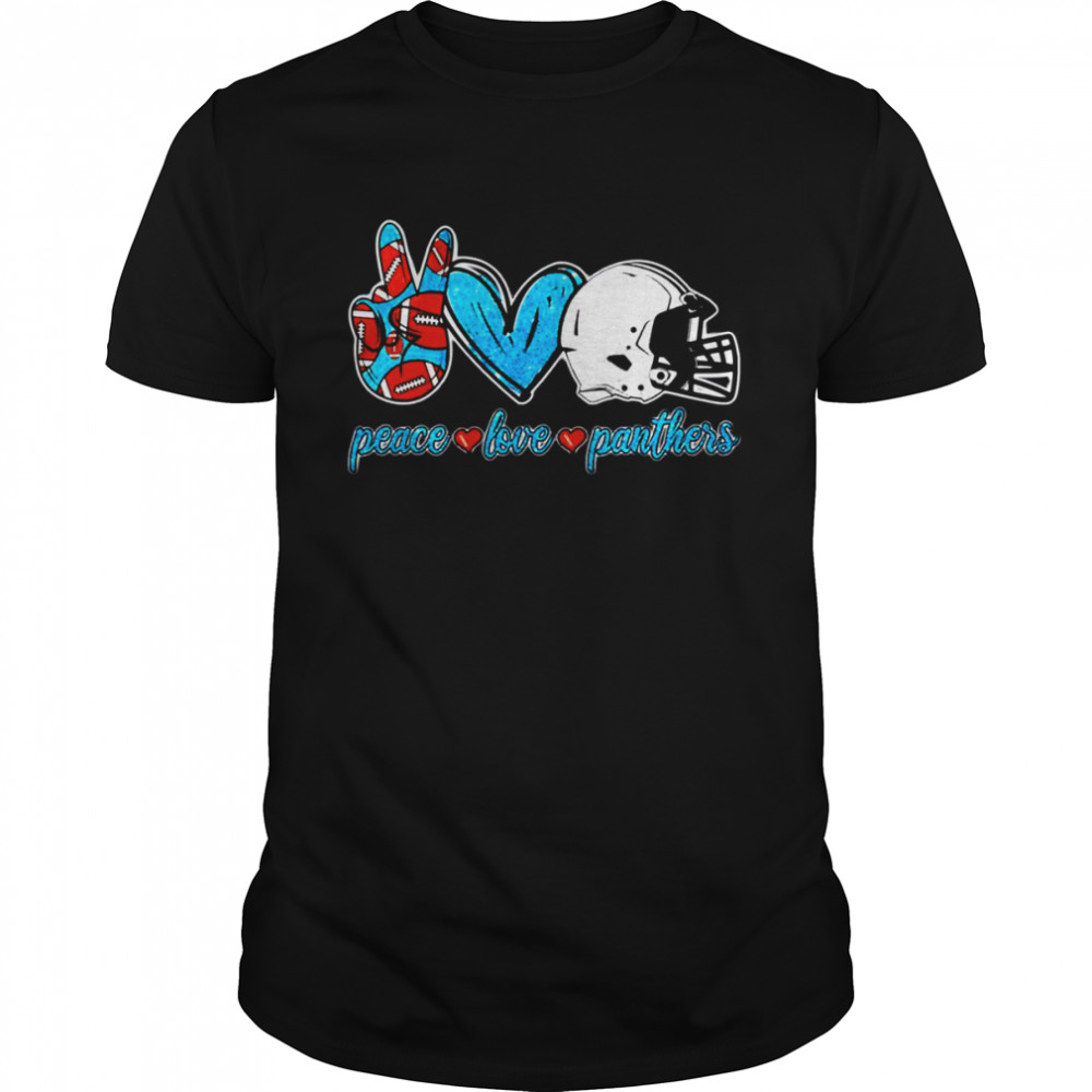 Peace Love Carolina Panthers Football Team shirts