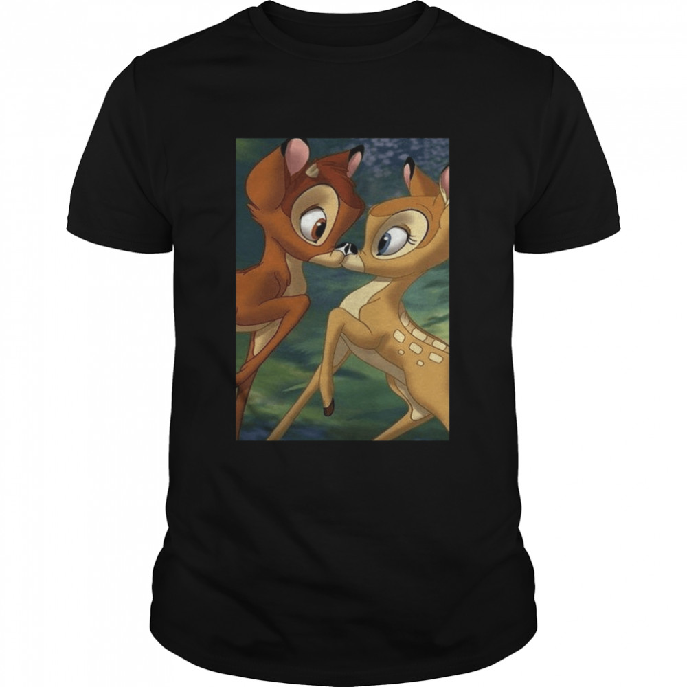 Bambi Kiss Disney Character Deer Love shirt Classic Men's T-shirt