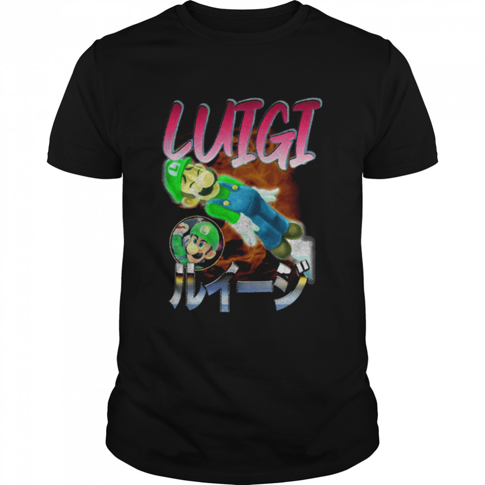 Green Plumber Luigi Smash Bros Vintage shirts