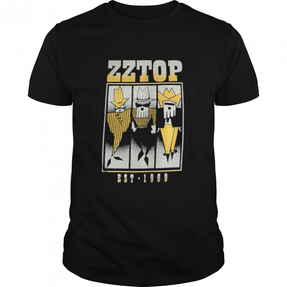Zz Top Tour American Rock Band Sest 1969 shirts
