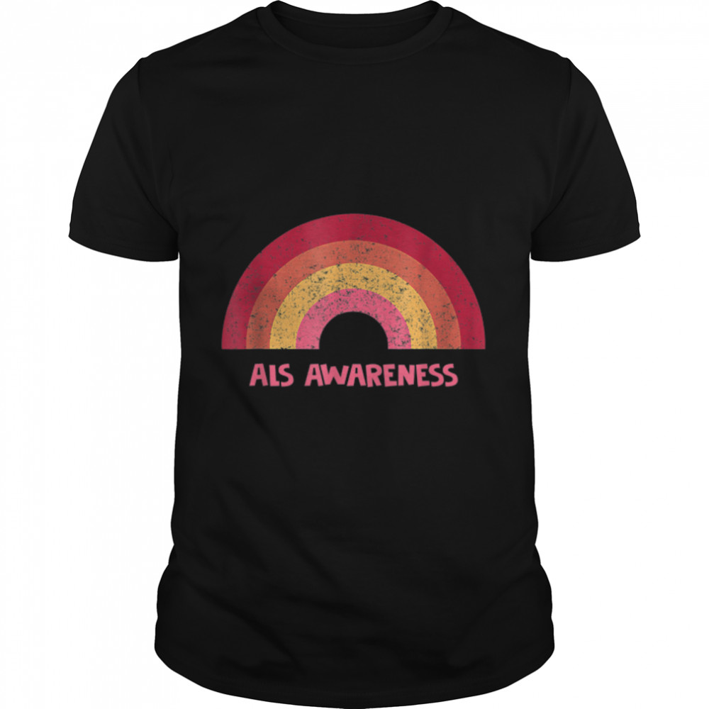 Als Awareness 70s Vintage Awareness Men Women Funny Hallowee T-Shirt B0B9SWM4GHs