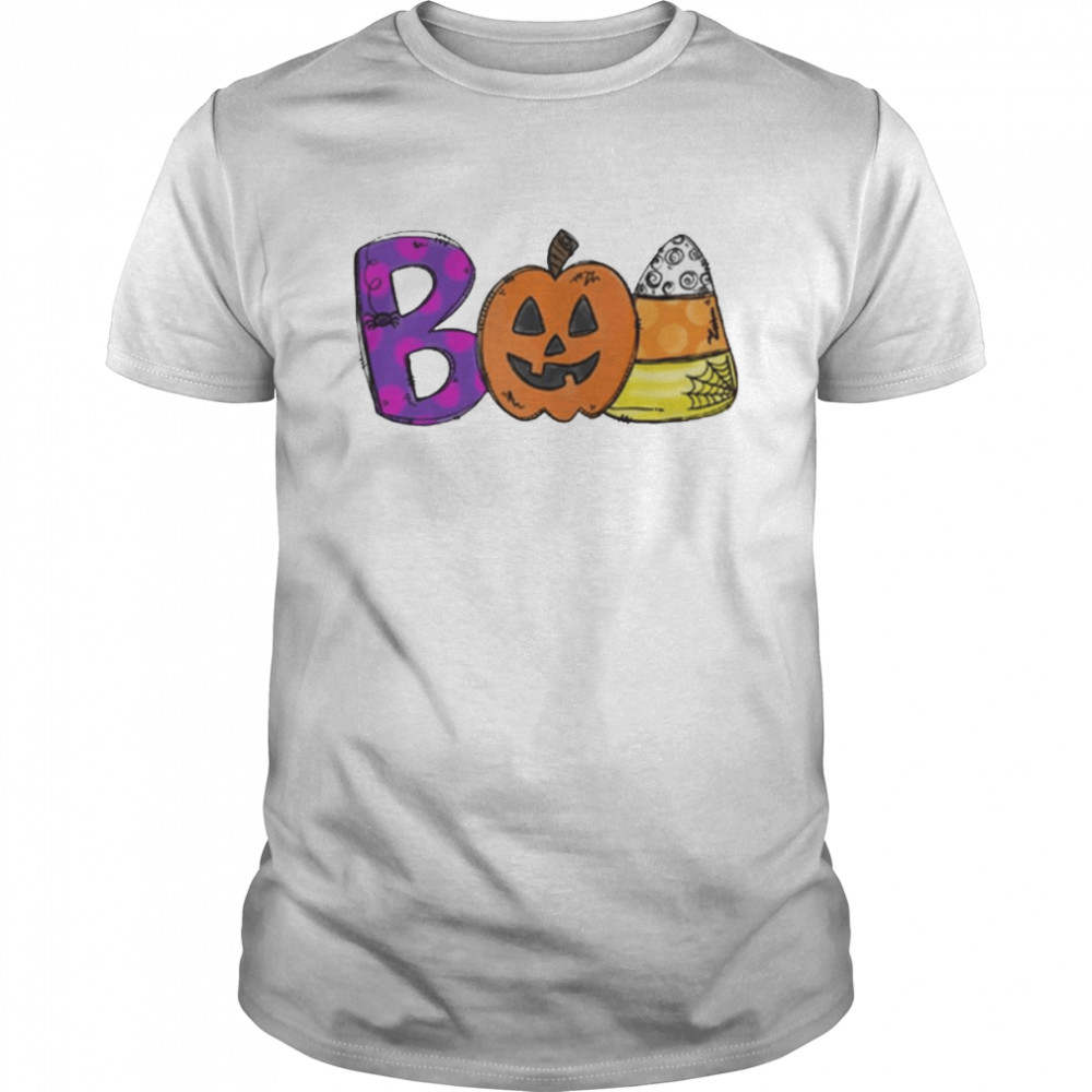 Boo Doodle Letters Halloween T-Shirts