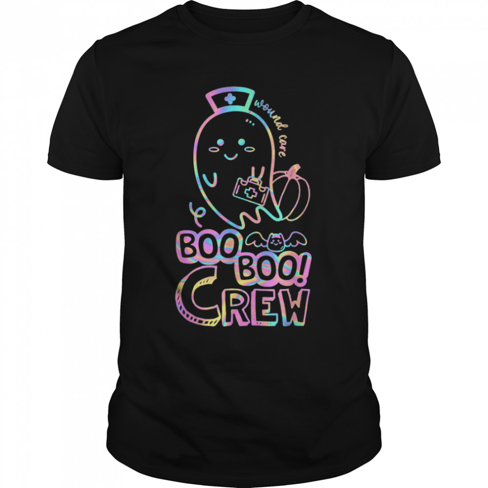 Cute Tie Dye Boo Boo Crew Halloween Ghost Wound Care Nurse T- B0B9STMKLS Classic Men's T-shirt