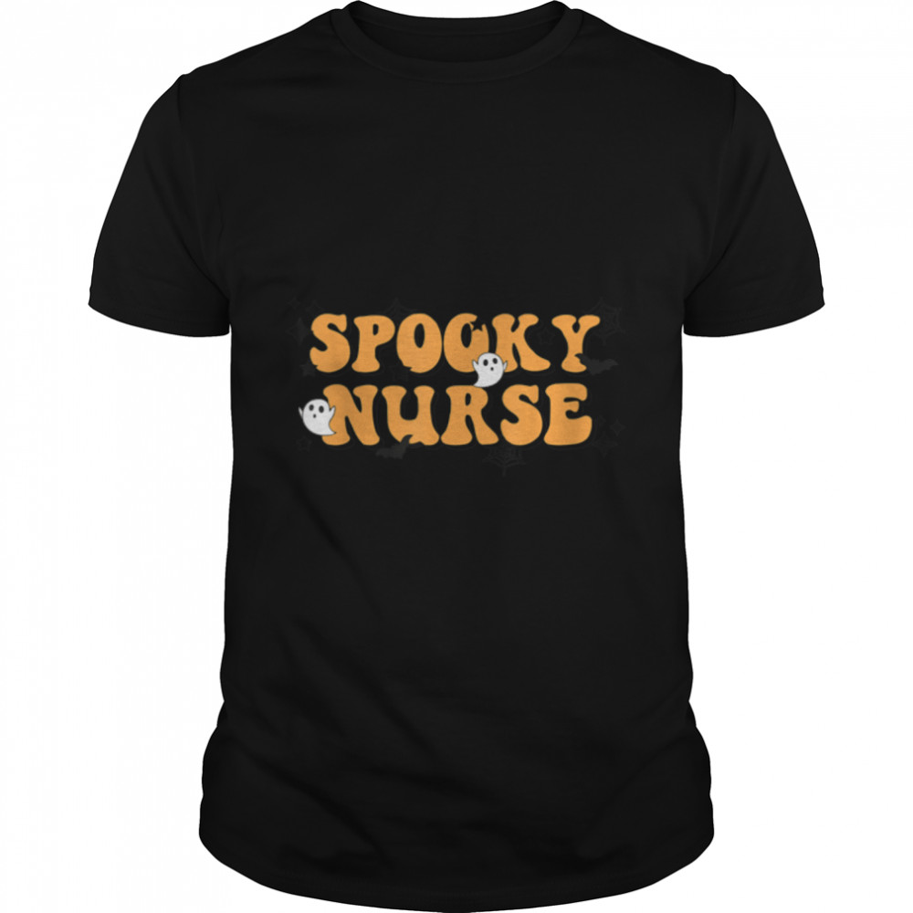 Groovy Halloween Spooky School Nurse Halloween Costume T-Shirt B0B9T3S71G