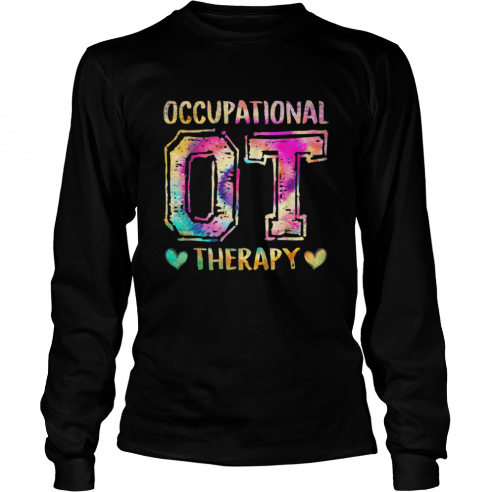 Retro Occupational Therapy Vintage OT Life Funny Tie Dye T- B0BBH1QQJ6 Long Sleeved T-shirt