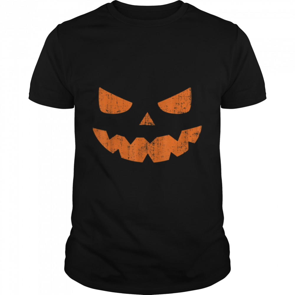 Spooky Jack o Lantern halloween pumpkin face T-Shirt B0B9ST2MBZs