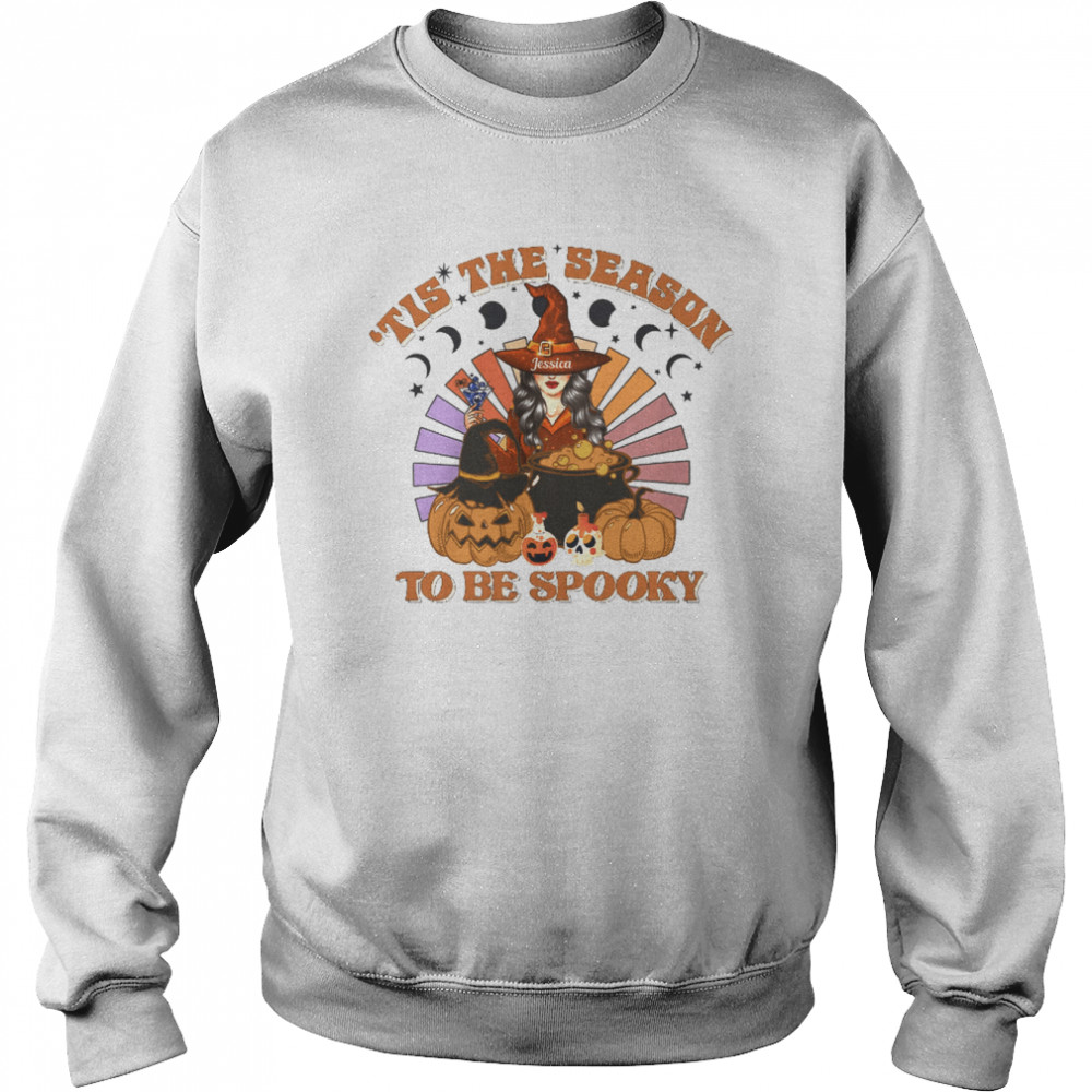 'Tis The Season To Be Spooky Personalized Unisex Sweatshirt