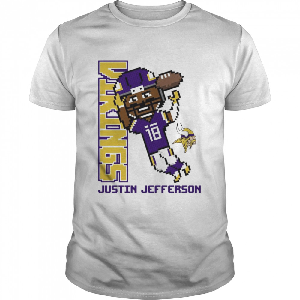 Justin Jefferson Minnesota Vikings Pixel shirts