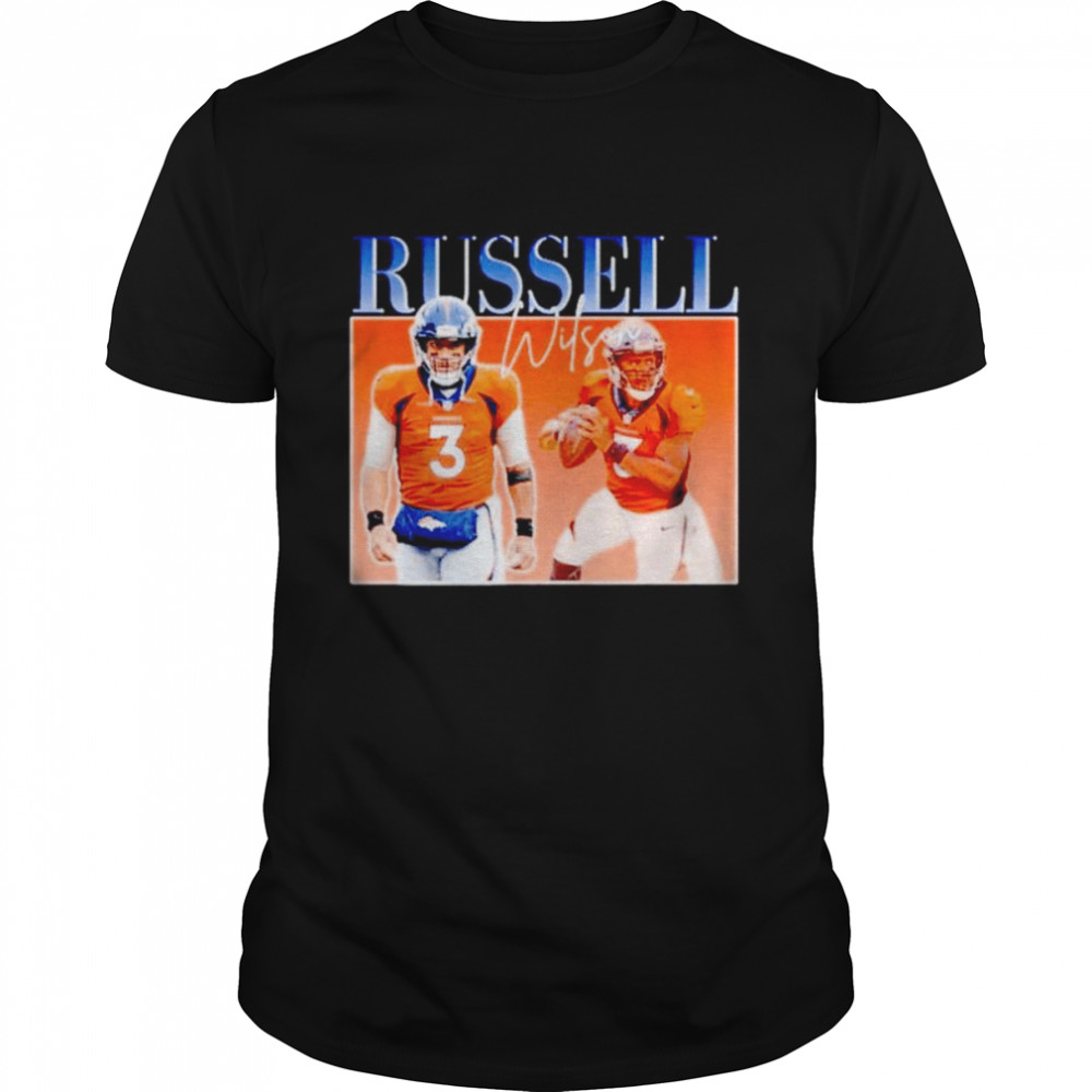 Russell Wilson Denver Broncos vintage retro shirt