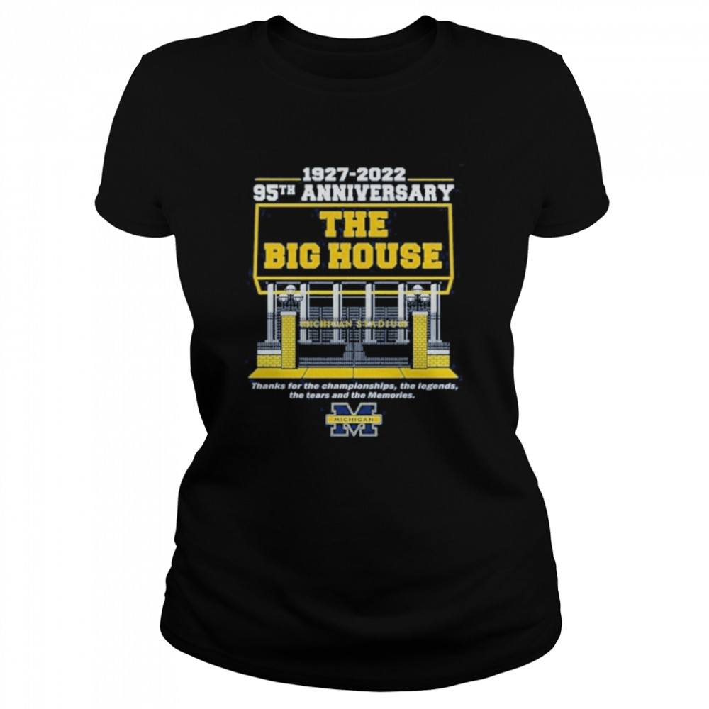 Michigan The big House 1927 2022 95th anniversary shirt Classic Women's T-shirt