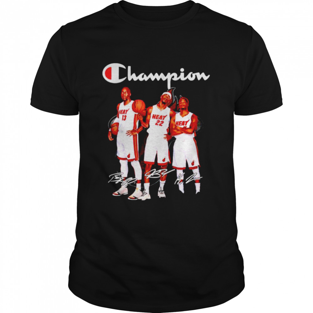 Champion Miami Heat Bam Adebayo Jimmy Butler Lowry signature shirts