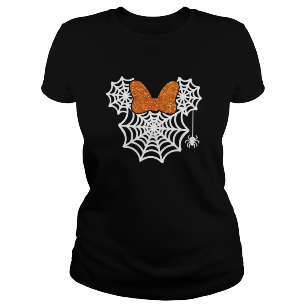 Minnie Mouse Spider Web Matching Minnie Mouse Trick Or Treat Disney Halloween shirt Classic Women's T-shirt