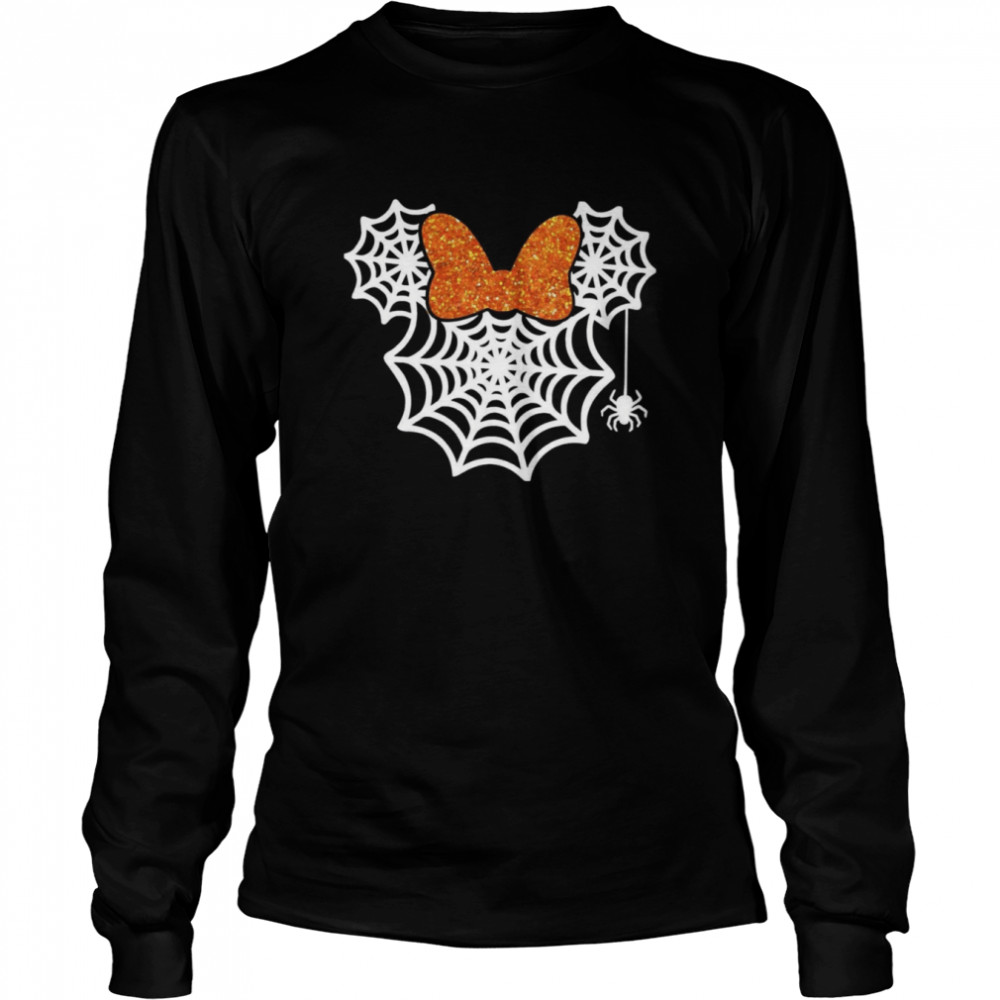 Minnie Mouse Spider Web Matching Minnie Mouse Trick Or Treat Disney Halloween shirt Long Sleeved T-shirt