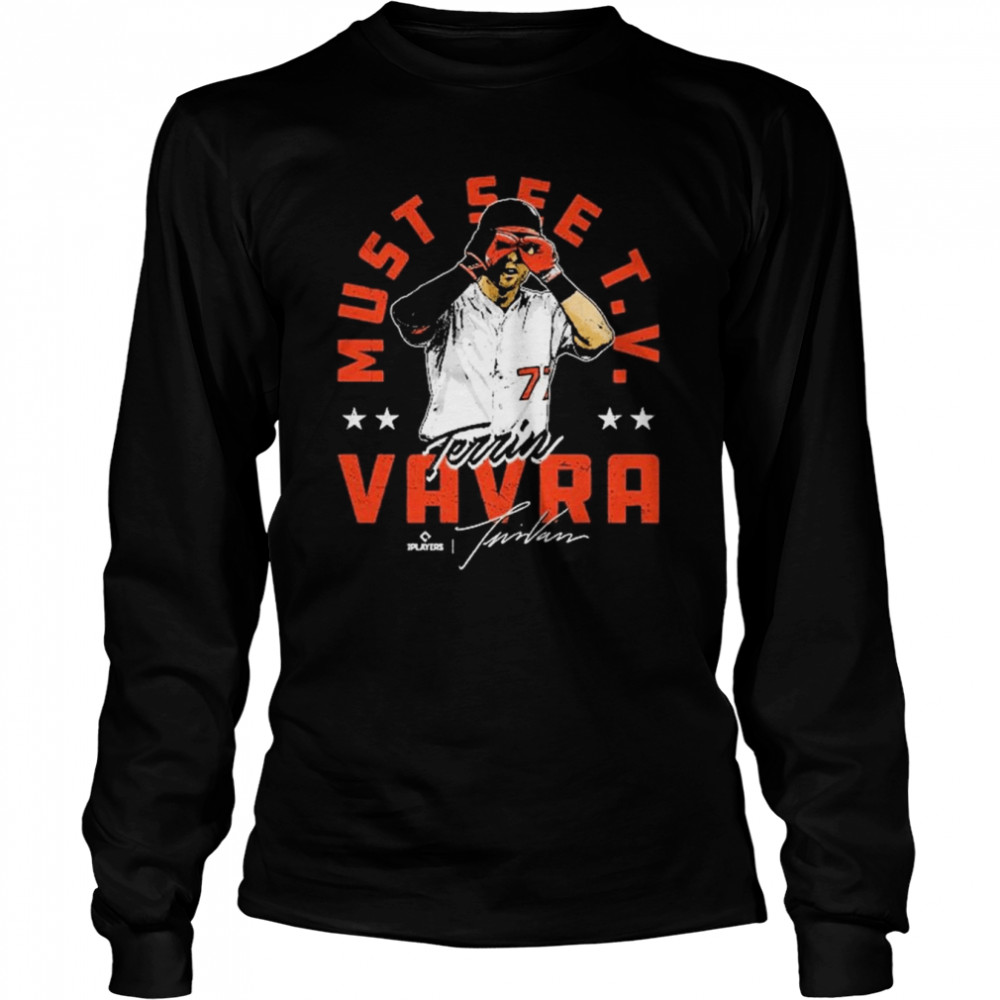 Terrin Vavra Baltimore Binoculars Signatures Long Sleeved T-shirt