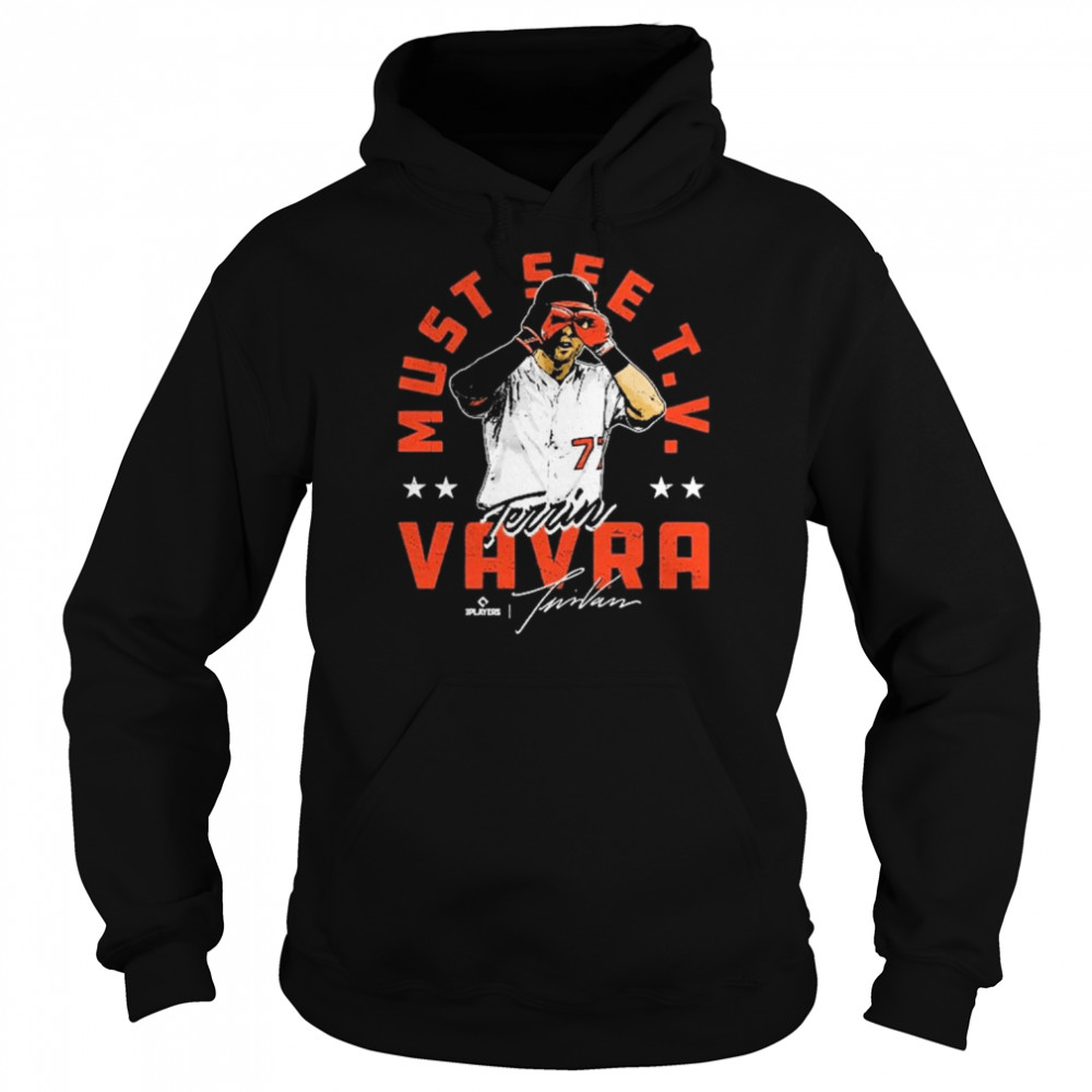 Terrin Vavra Baltimore Binoculars Signatures Unisex Hoodie