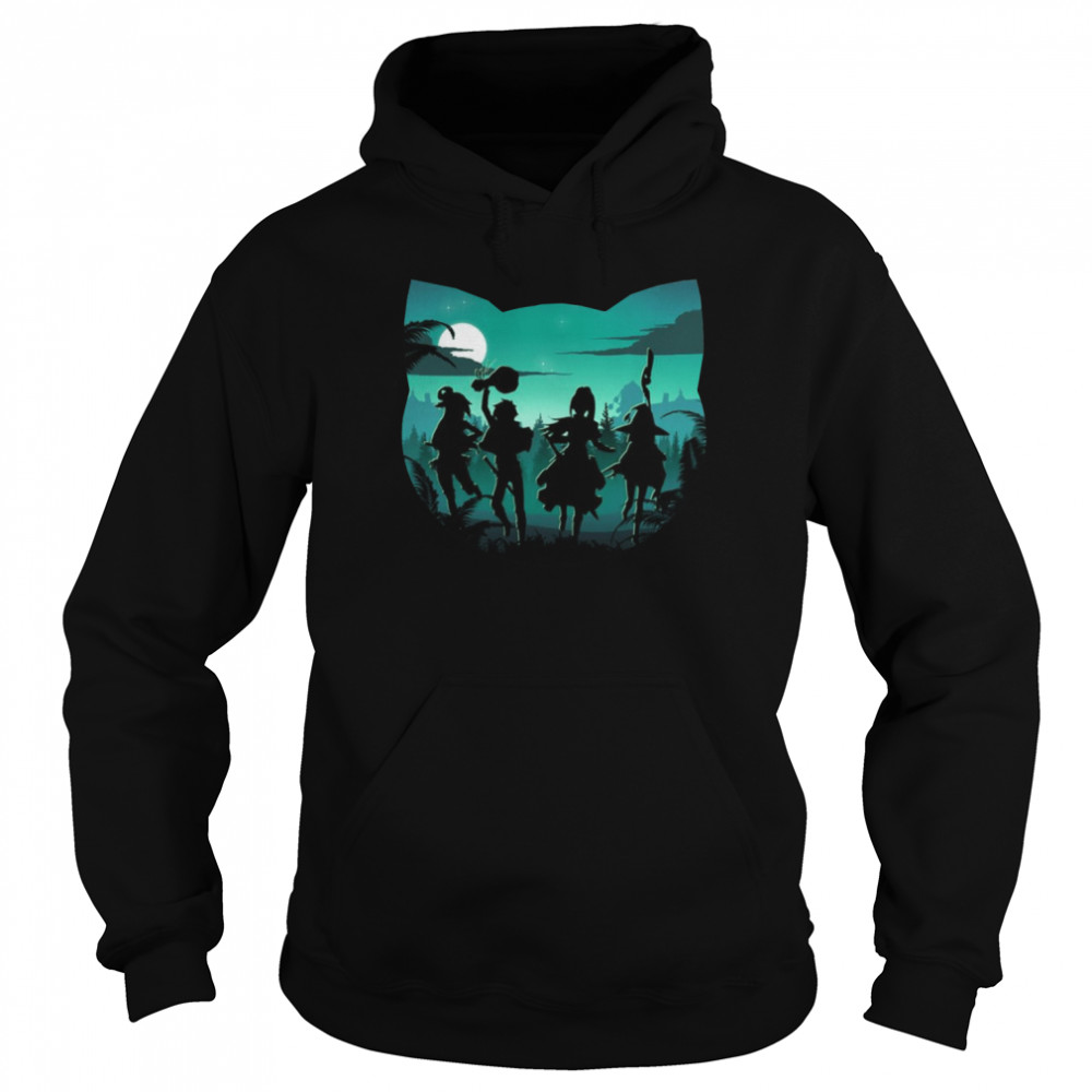 The Shadow Of Konosuba Characters Chomusuke Silhouette shirt Unisex Hoodie