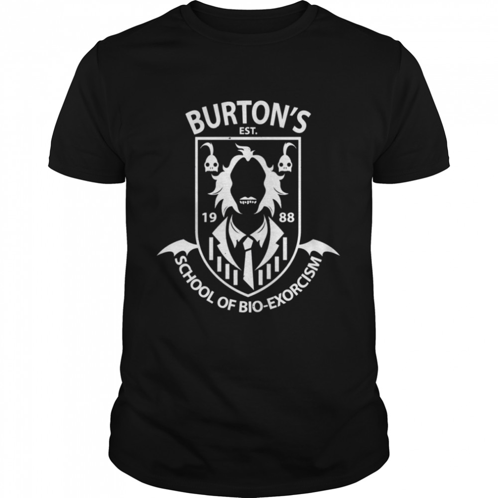 Halloween Beetlejuice Burton’s School Of Bio Exorcism shirt