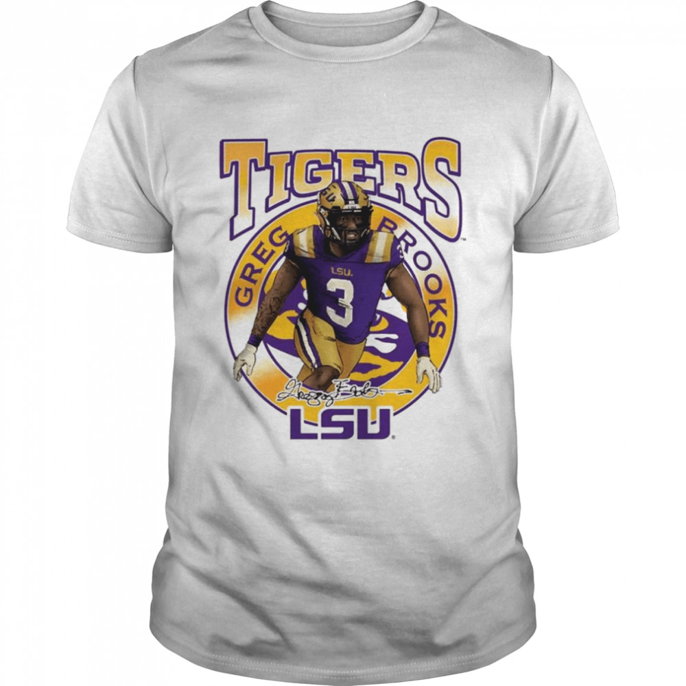 LSUs Tigerss Gregs Brookss Eyes Ofs Thes Tigers T-Shirts