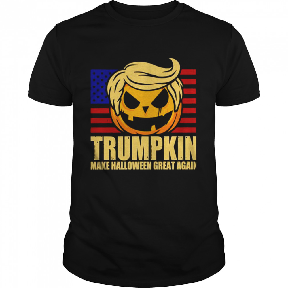 Trumpkin America Flag Trump Halloween Spooky Night shirt