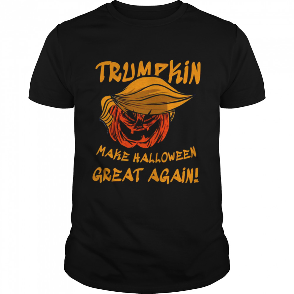 Trumpkin Make Great Again Haircarved Trump Pumpkin Llama Lauren Halloween Spooky Night shirt