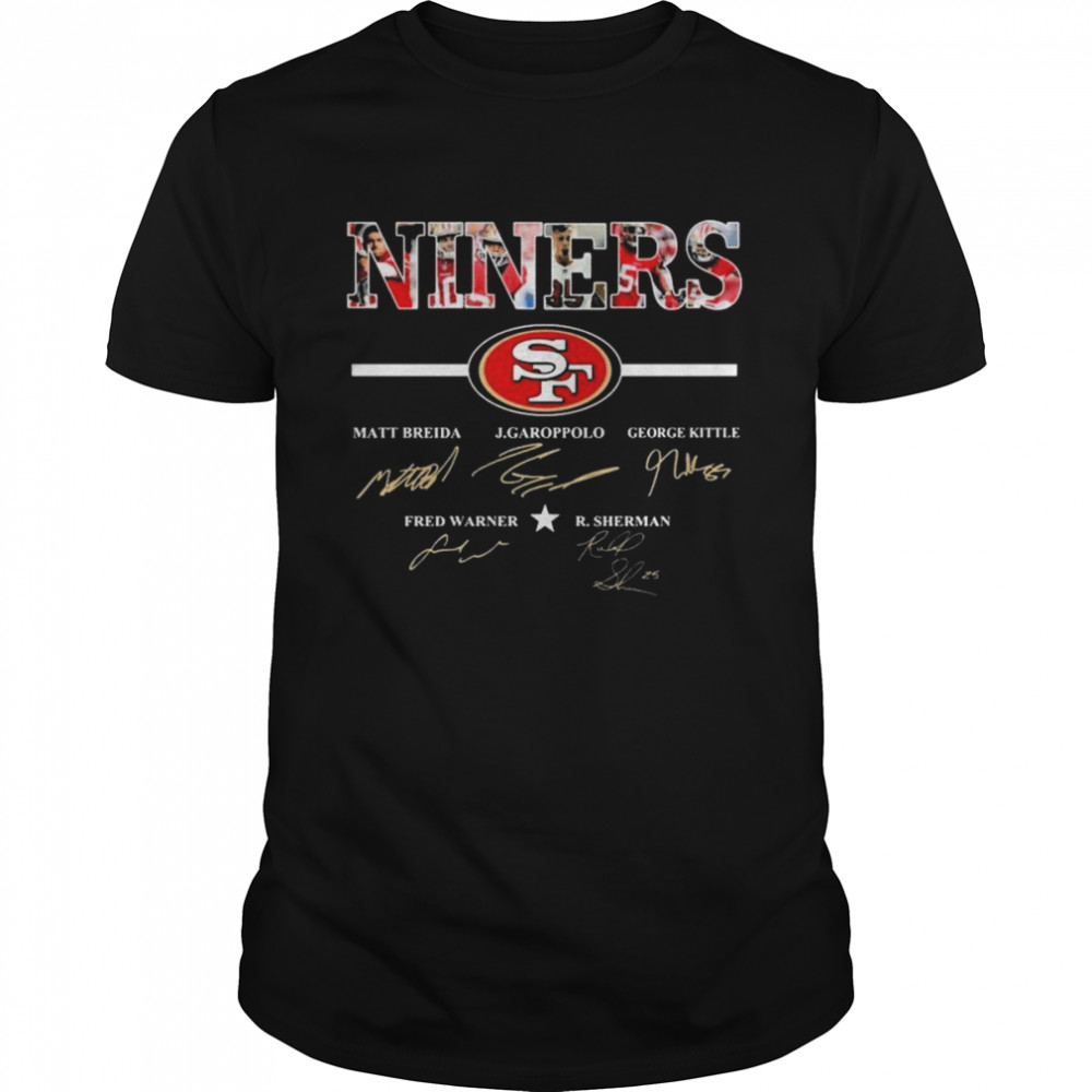 San Francisco 49ers Niners Matt Breida and George Kittle signatures shirt