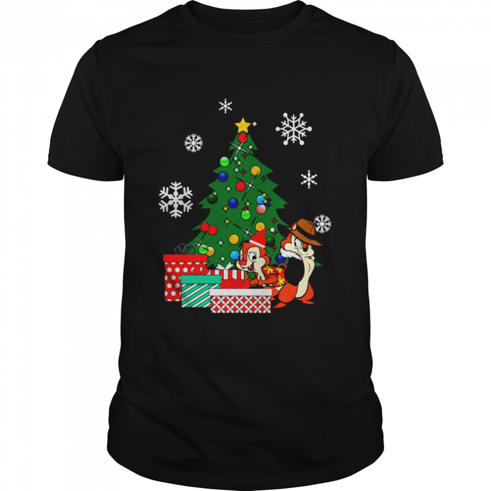 Around The Cartoon Chip N Dale Rangers Christmas Tree shirt Classic Men's T-shirt