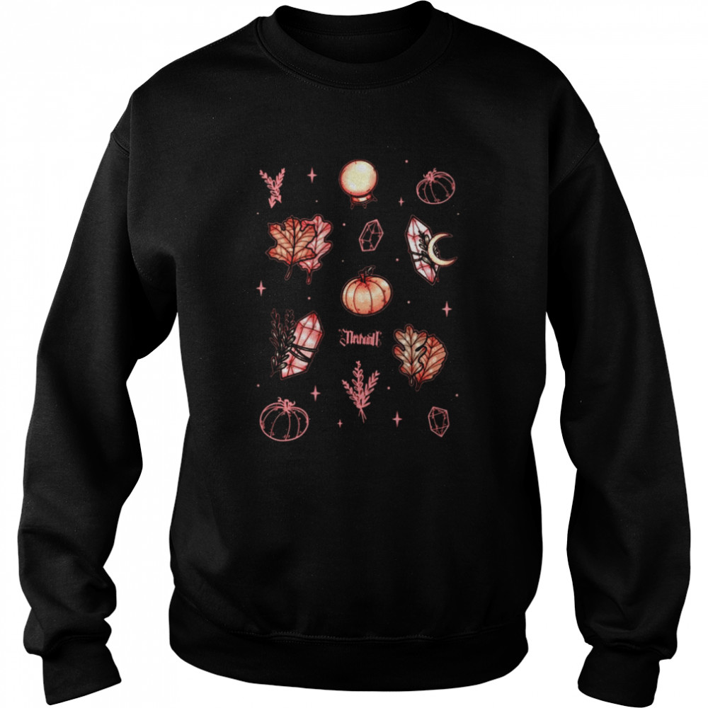 Autumn Magic Dark Halloween Pumpkin shirt Unisex Sweatshirt