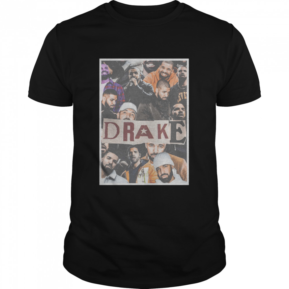 Drake Collage Retro Illustration shirt