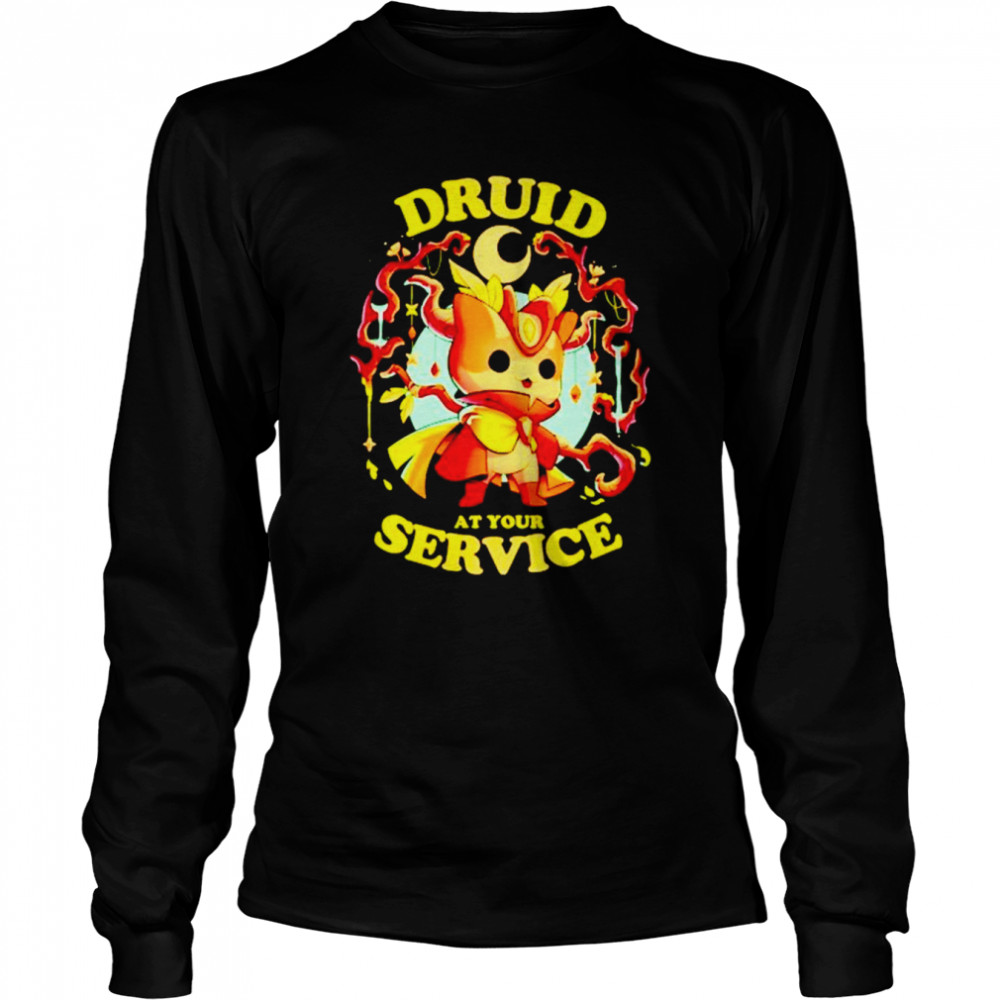 Druid at your service shirt Long Sleeved T-shirt