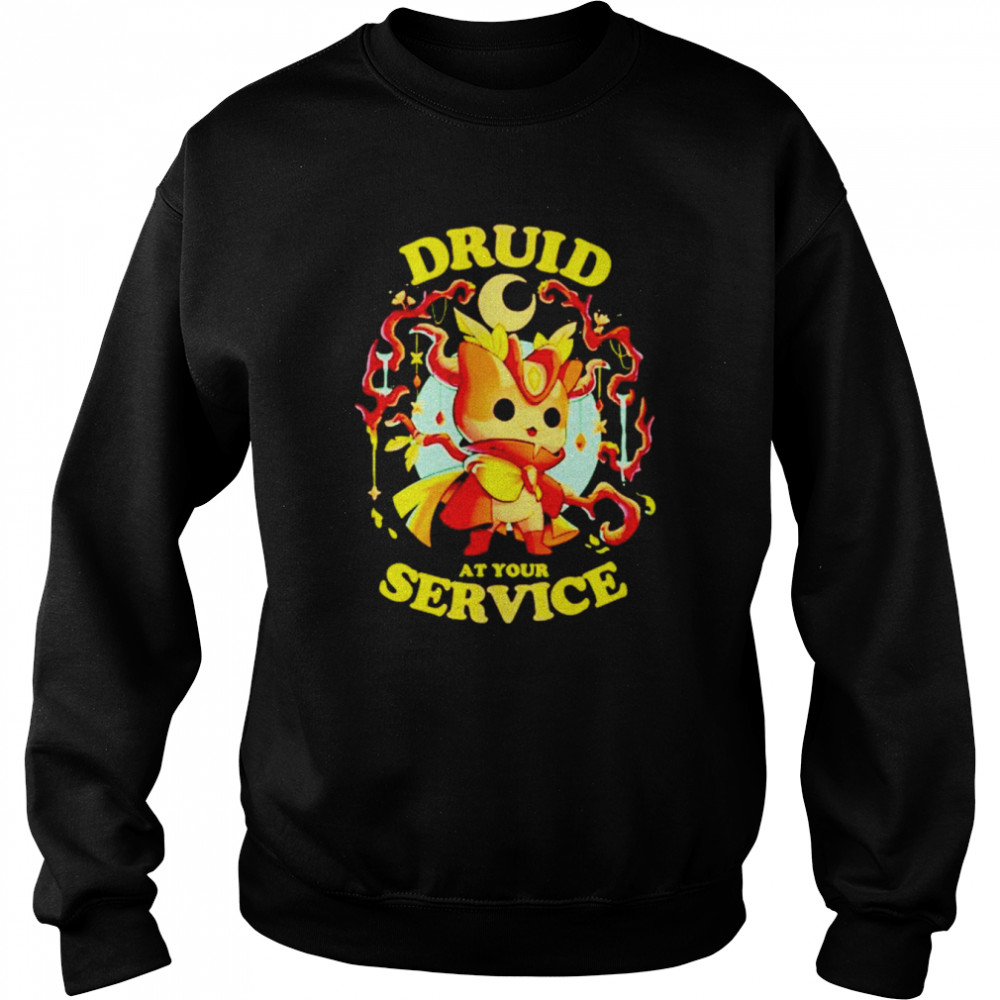 Druid at your service shirt Unisex Sweatshirt