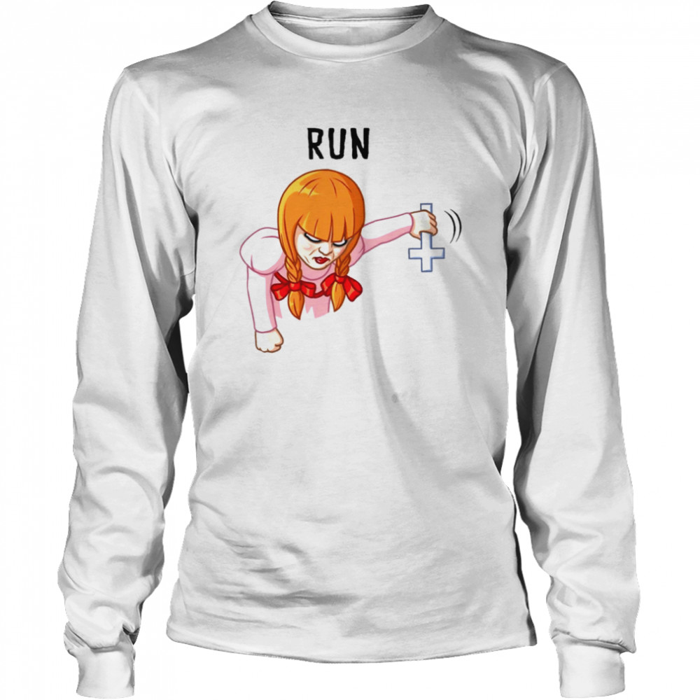 Run Child’s Play Christian Cross Halloween shirt Long Sleeved T-shirt