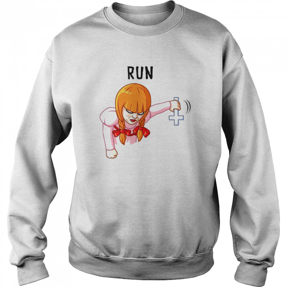 Run Child’s Play Christian Cross Halloween shirt Unisex Sweatshirt