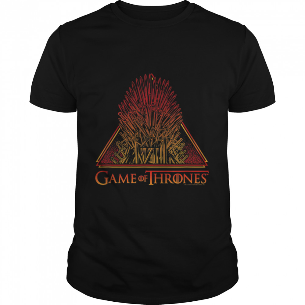 Game Of Thrones Triangle Throne Logo T-Shirt B09PTGLNZ4s